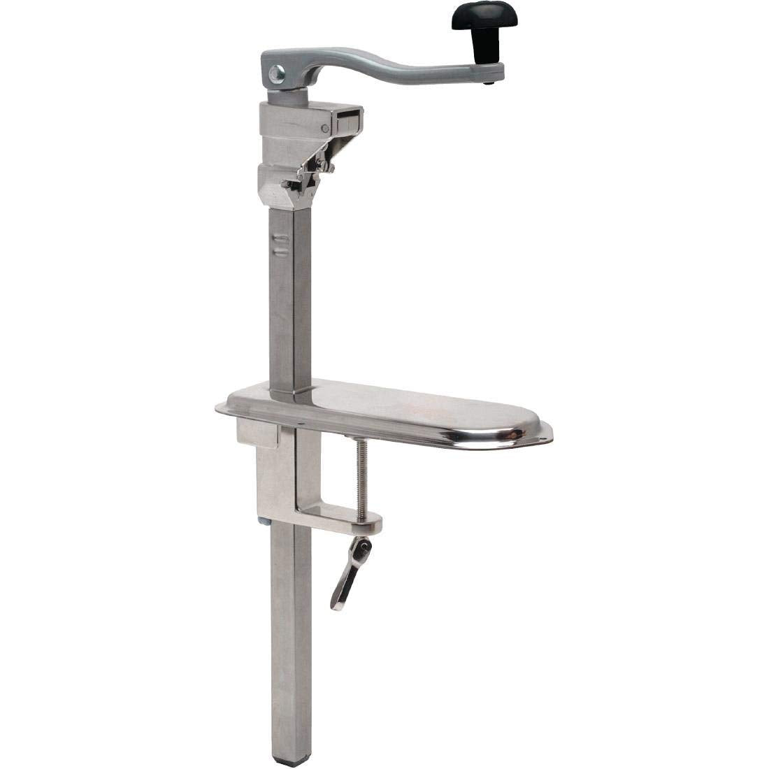 Vogue Bench Can Opener 530 mm / 21 inch, Stainless Steel, Cans up to 355 mm / 14 inch, Heavy Duty Tin Can Opener, Ultra-Sharp Blade, Attaches to