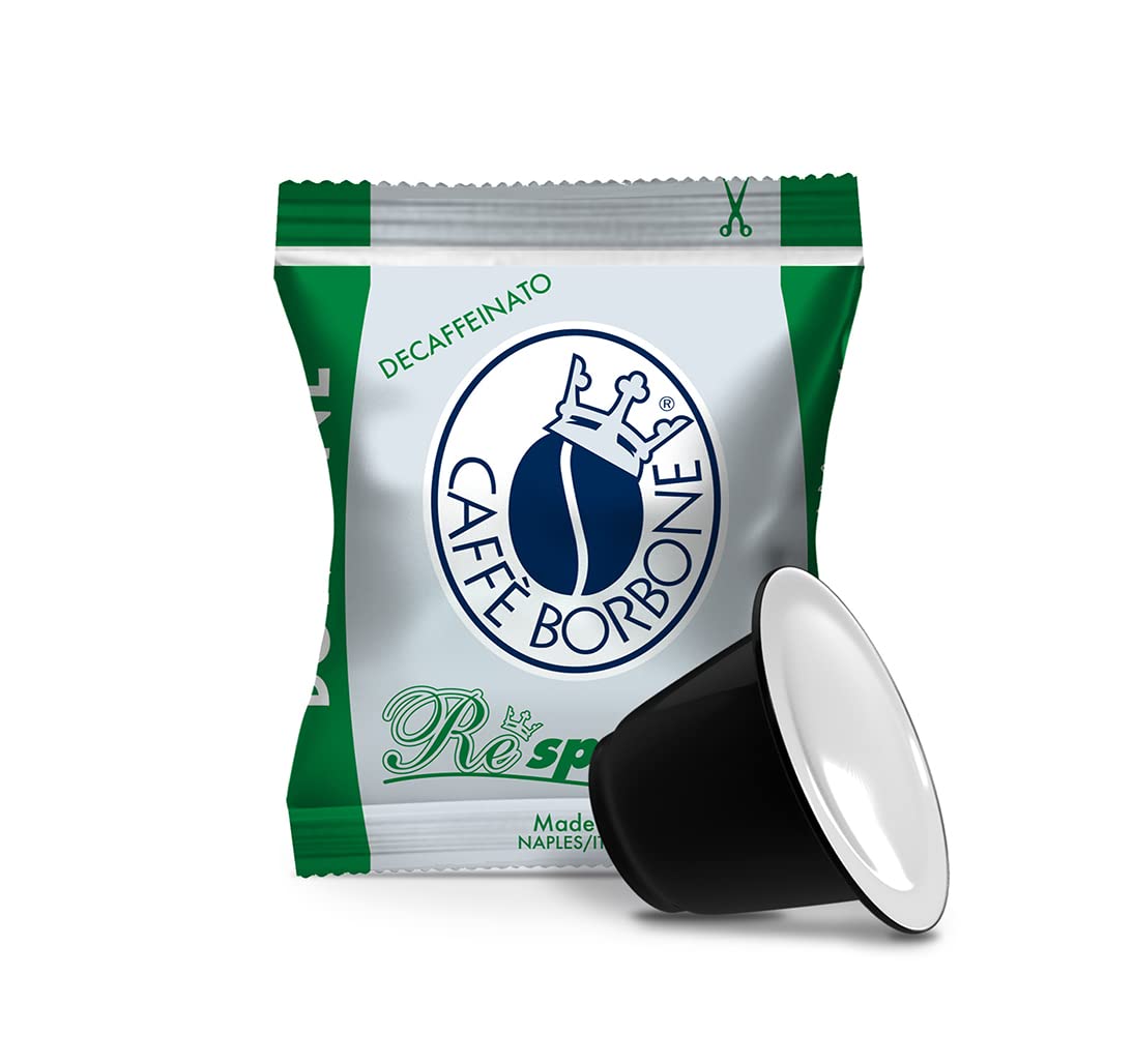 Caff? Borbone Respresso, Dek Decaffeinated Coffee Blend - 50 Capsules - Compatible with Nespresso?* coffee machines for domestic use