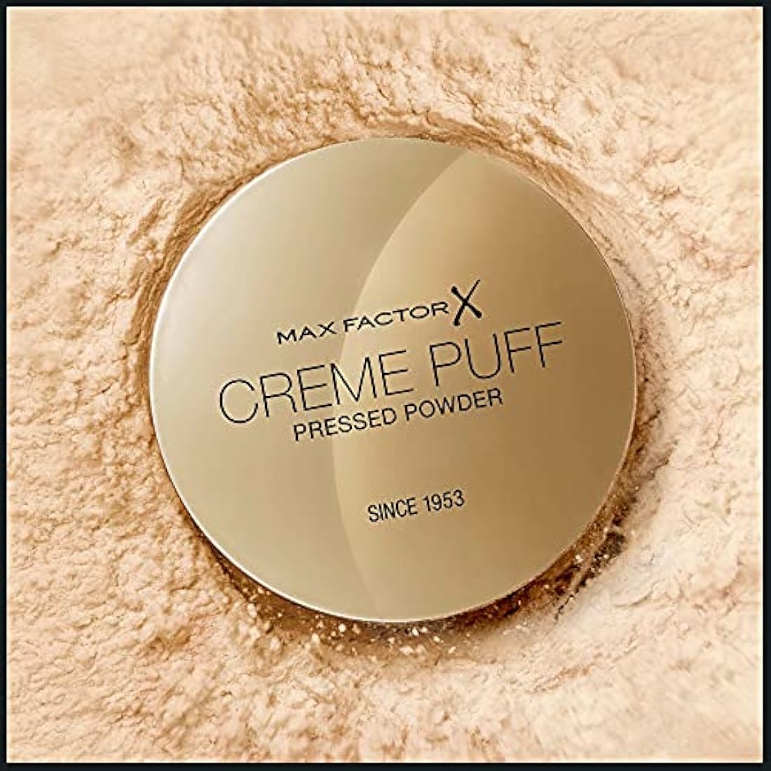 Max Factor Cream Puff Pressed Compact Powder, 21 g, 53 Tempting Touch(without a sponge)