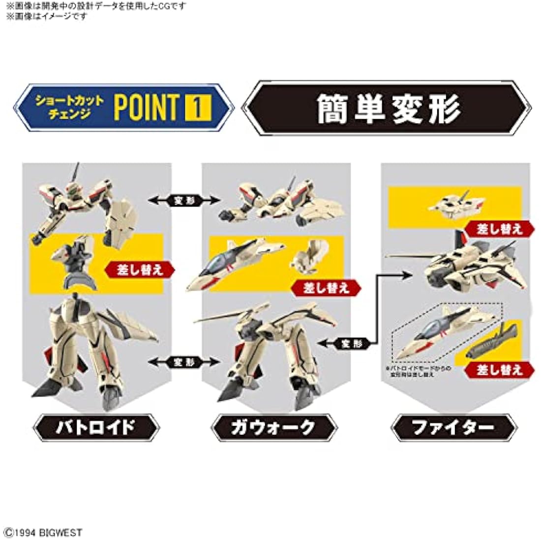 BANDAI Macross - HG 1/100 YF-19 - Model Kit