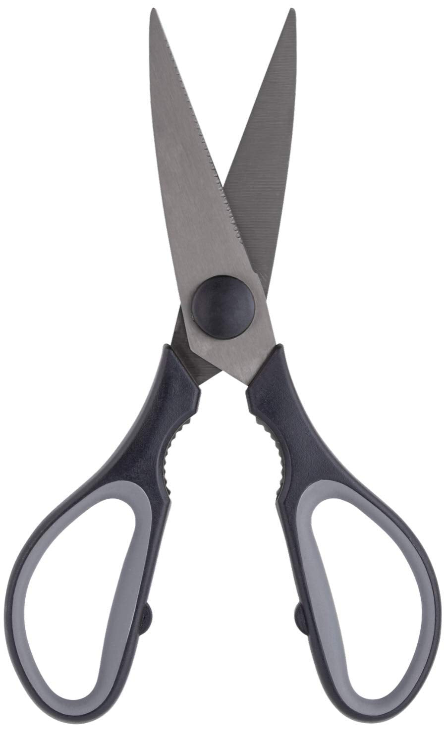 Juno Range (Black, Scissors) - Heavy Duty Kitchen Scissors - Super Hard Titanium Coated. Soft Grip, Dishwasher Safe, Multipurpose, Multifunctional