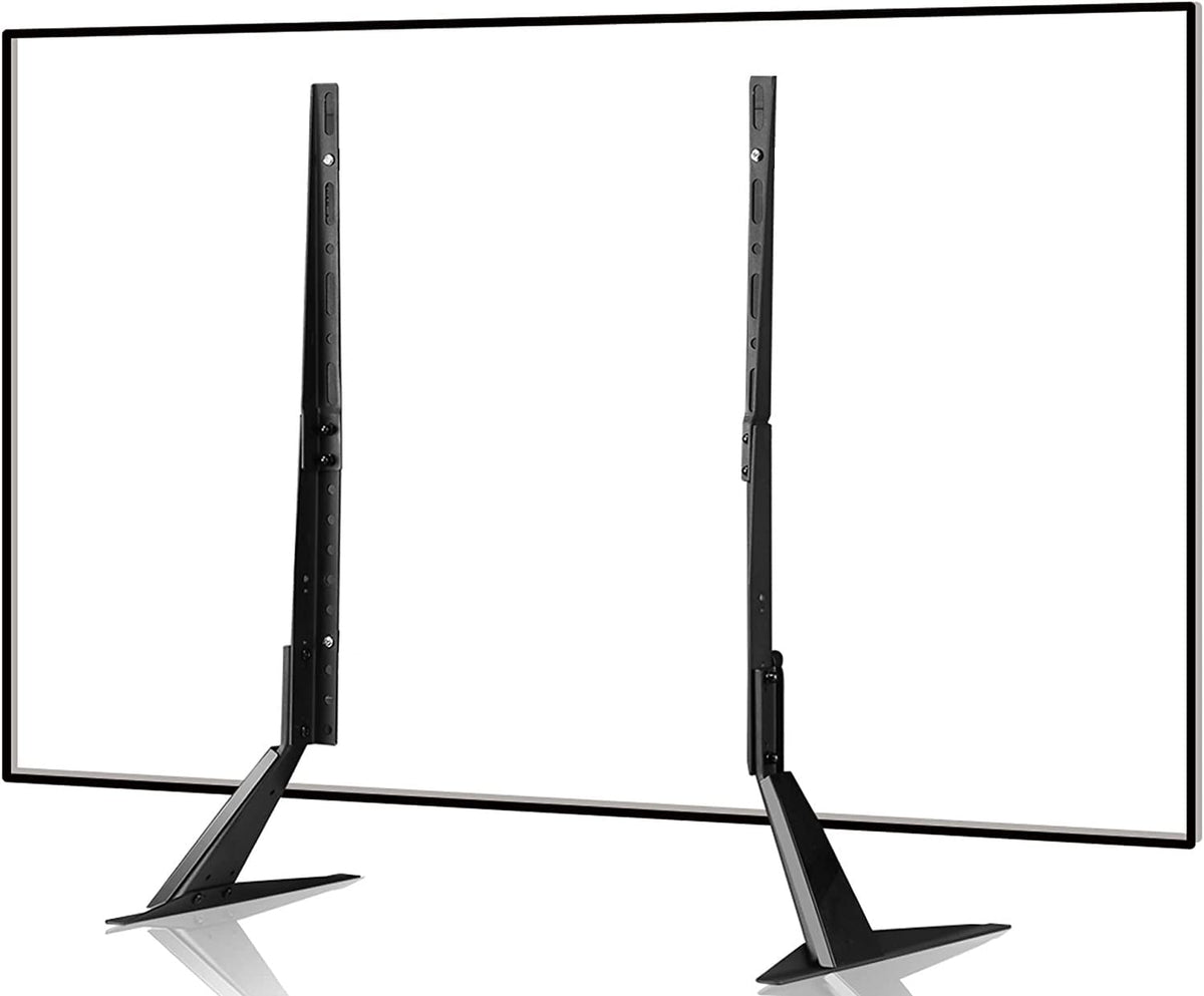 Suptek Universal TV Stand 65 inch, Metal TV Feet Legs for 20-65 inch LCD/LED/OLED/Plasma Flat&Curved Screens Height Adjustable with VESA 75x75mm to