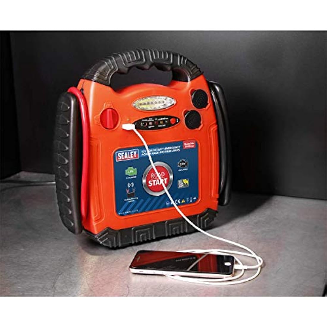 Sealey Rs131 Roadstart Emergency Power Pack 12V 900 Peak Amps