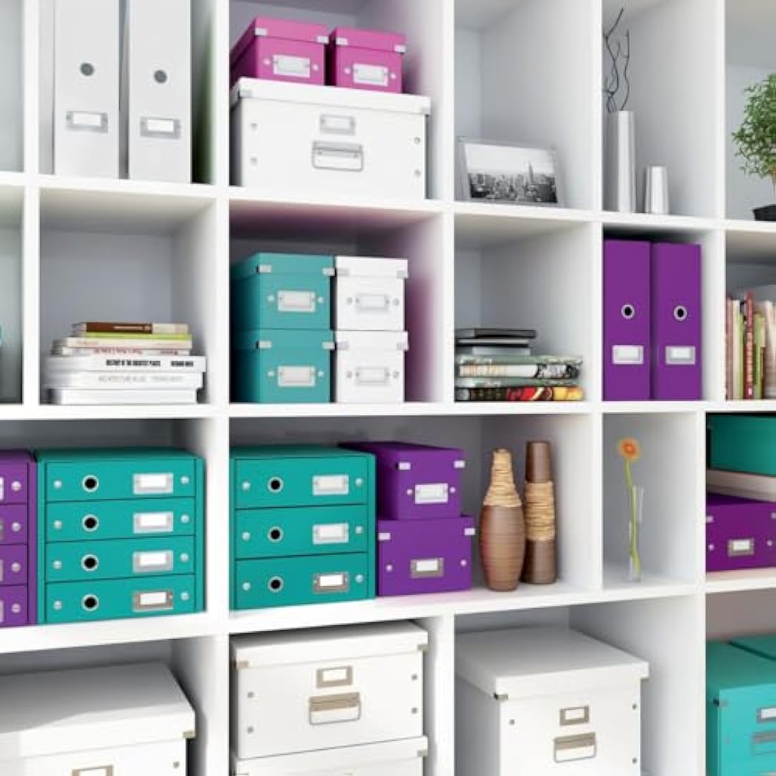 Leitz A4 Storage Box, Click and Store Range 60440062 - Medium, Purple