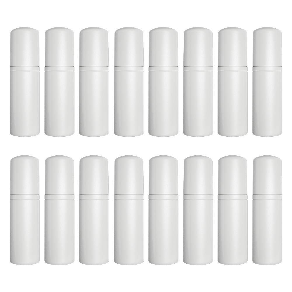 EVERGD 16pcs 60ml BPA Free Refillable Mini Foaming Soap Pump Dispenser Bottles - Travel Hand Soap Foaming, Shampoo, Family Trip Cosmetics Packaging