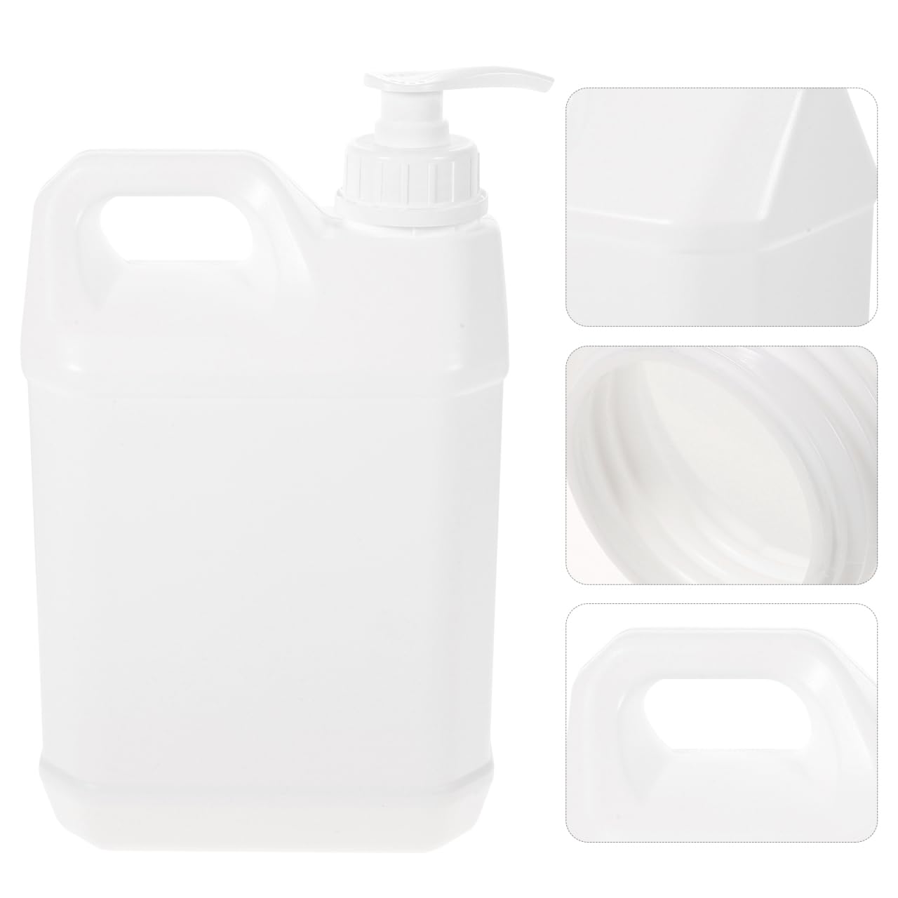 EXCEART 5L Pump Bottle Refillable Dispensing Container with Wide Opening and Anti-Leak Seal for Lotion Soap Sterilization Liquid Storage Easy Press