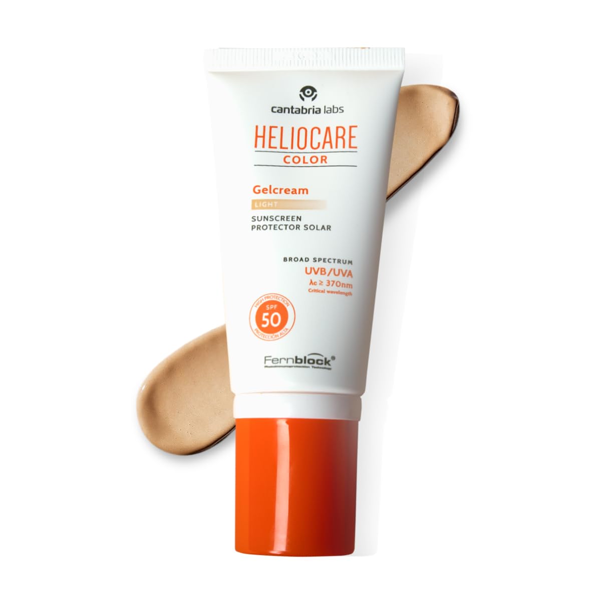 Heliocare Colour Gel Cream Light Tinted Sun Protection SPF 50 UVB UVA Protection 50 ml
