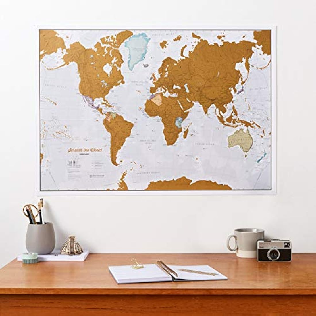 Scratch The World® Travel Map - Scratch Off World Map Poster with Gift Tube - X-Large - 84 x 59 cm - Maps International - 50 Years + of Map Making