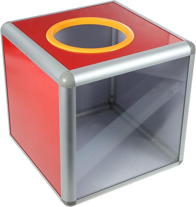 Box Transparent Box Raffle Drum Ball Raffle Ticket Spinner Raffle Ticket Holder Machine Raffle Tickets Case Acrylic Office Prize Aluminum Alloy