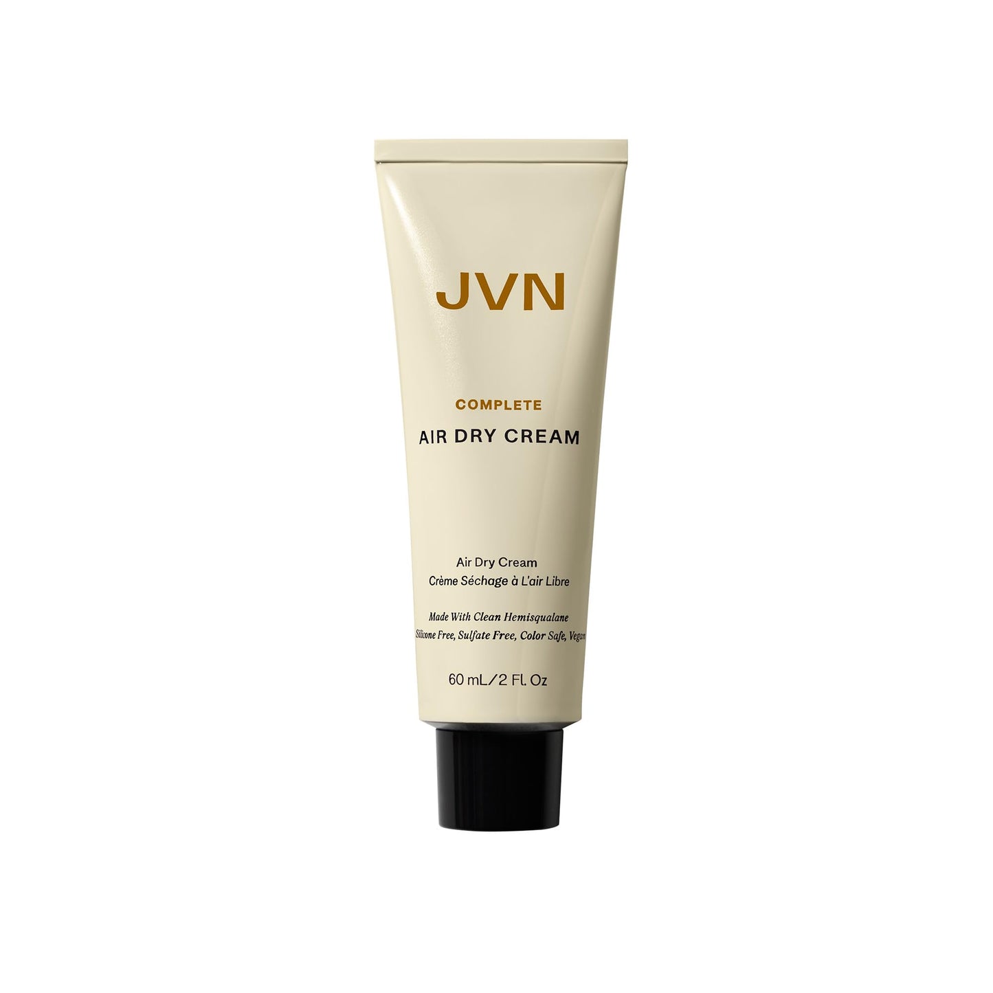JVN Air Dry Cream 60ml - No Heat Soft Hair Styling Cream for All Hair Types, Smoothes and Defines Hair, Sulfate Free