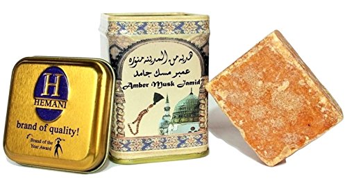 Original HEMANI Amber Musk Jamid - Oriental Solid Perfume AMBER AND MUSK