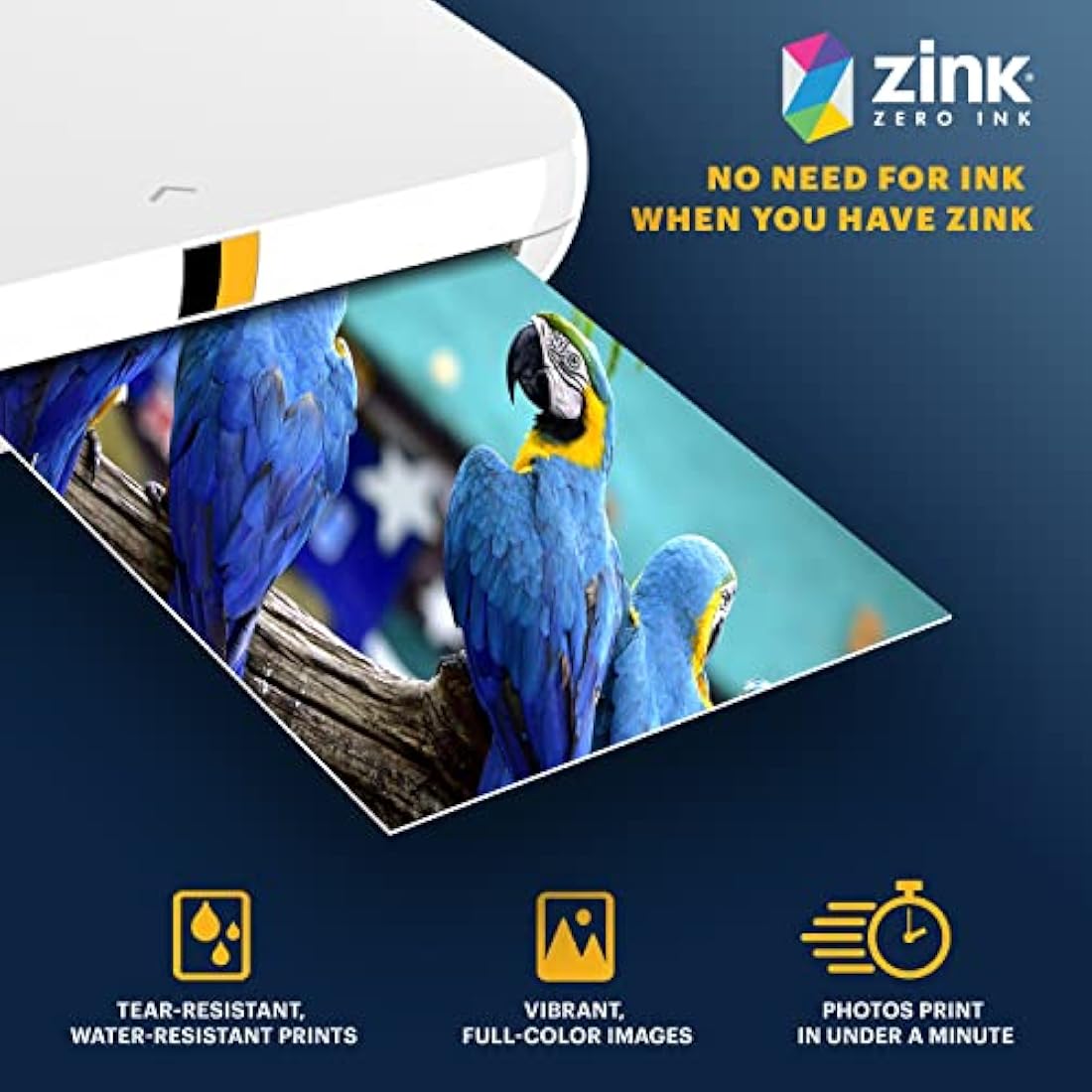 KODAK 2x3" Premium Zink Photo Paper (100 Sheets) - Compatible with KODAK Cameras & Printers, White