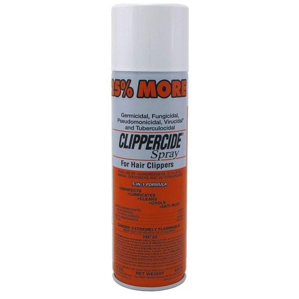 Clippercide Spray 5-in-1 Disinfectant, Lubricant & Coolant for Professional Barbers 425g/14.99 oz