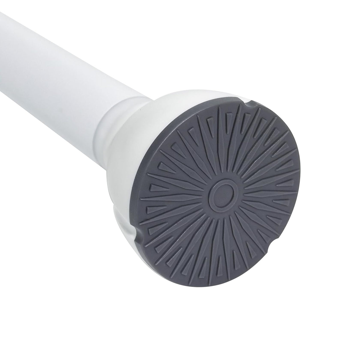 Stainless Steel Curtain Rod 85-126CM, No-Drill Shower Curtain Rod, Adjustable Clothes Rod, Drill-Free Storage Rod, Telescopic Rod for Bathroom,