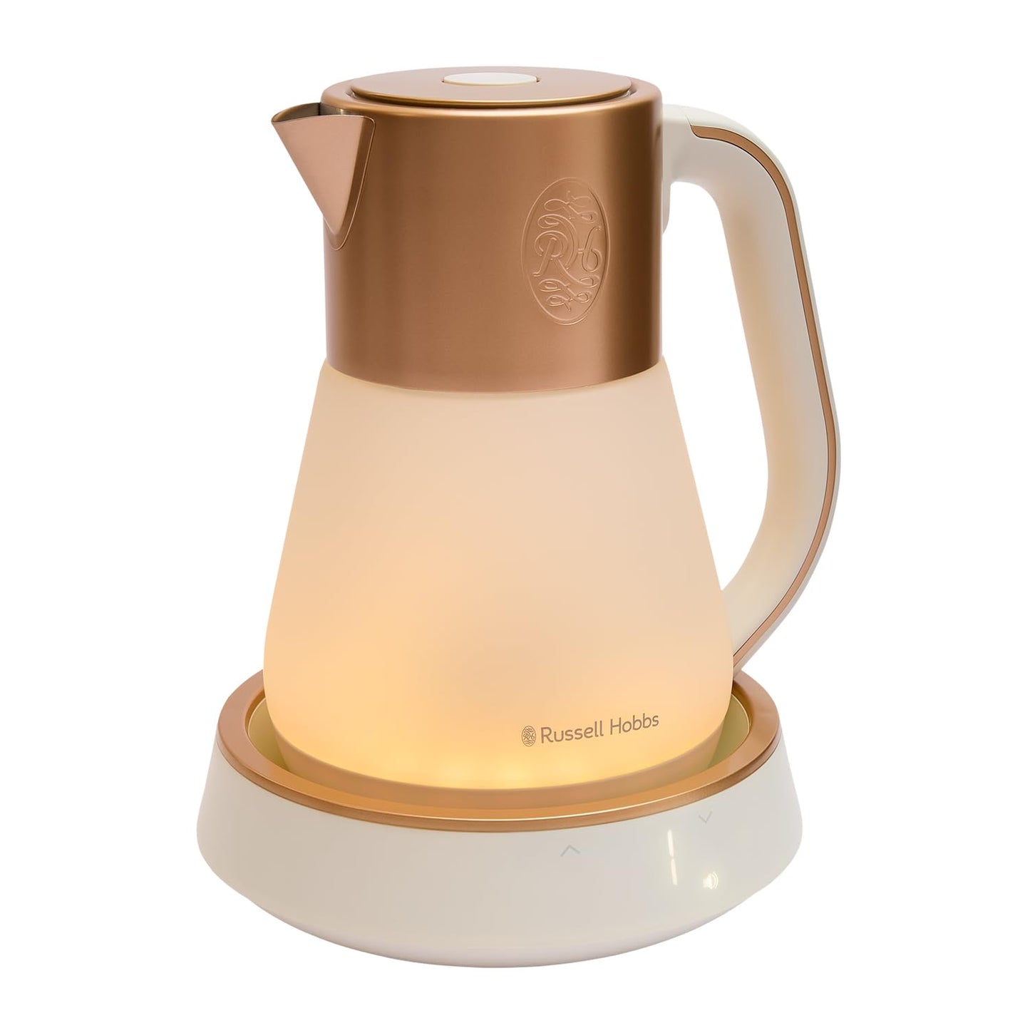 Russell Hobbs Calm Kettle (1.7L, AI-designed, Variable temperature 40-100?C, Digital display, Soothing sounds, 360? base, Frosted glass, Copper