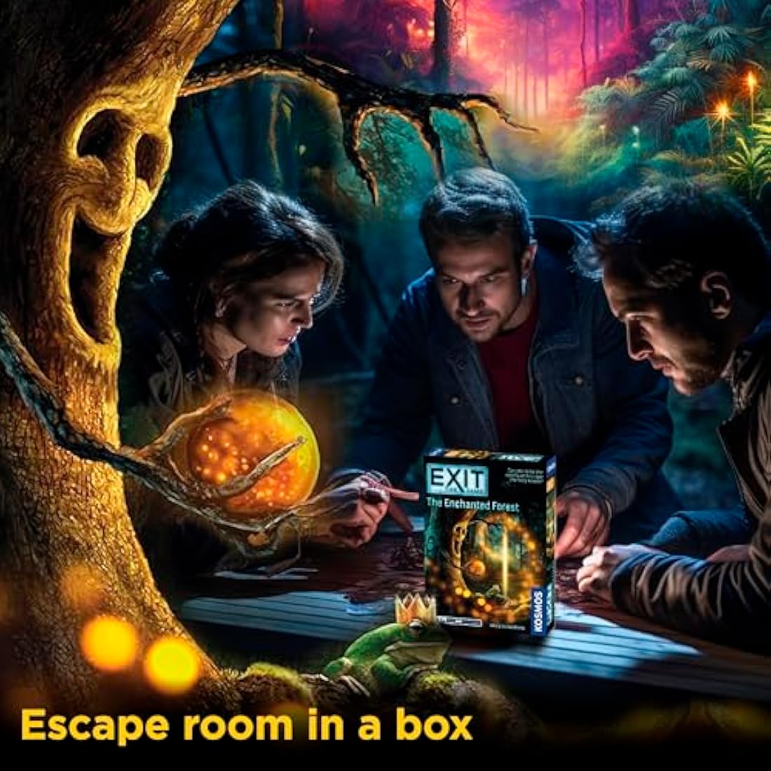 Thames & Kosmos - EXIT: The Enchanted Forest - Level: 2/5 - Unique Escape Room Game - 1-4 Players - Puzzle Solving Strategy Board Games for Adults & Kids, Ages 10+ - 692875
