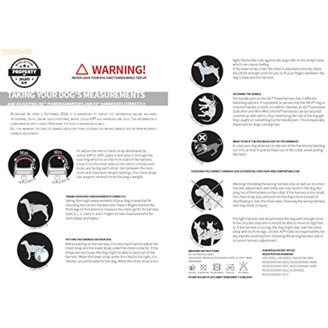Julius-K9 IDC Powerharness, Red, XS/Mini-Mini