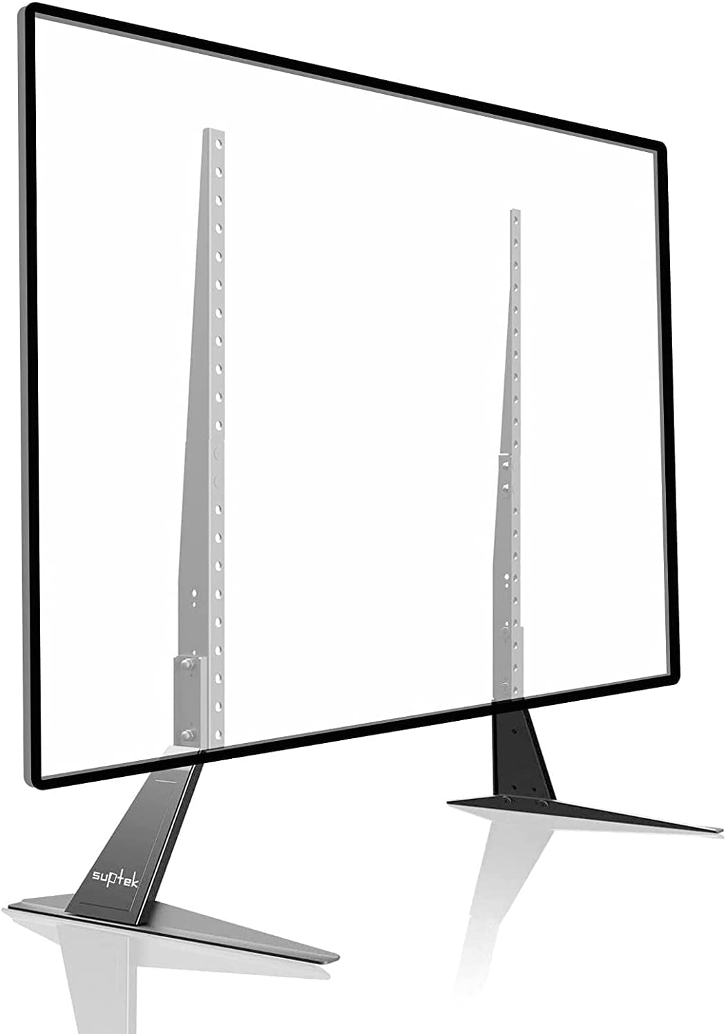 suptek Universal TV Stand, TV Leg Replacement for Most 22-65 inch LCD/LED/OLED/Plasma TVs, Adjustable Table Top TV Feet for Flat&Curved Screen, VESA