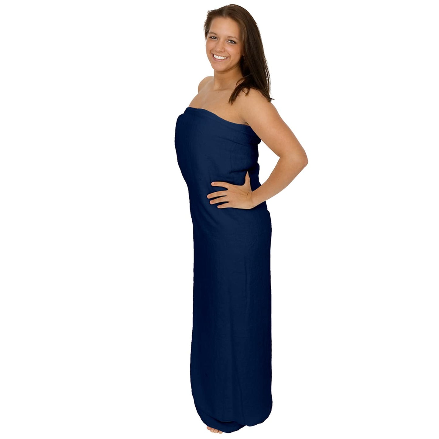 Hes?rd XXL bath towel/sauna towel, 150 x 220 cm, pure cotton in quality terry towelling, for extra tall women and men, blue