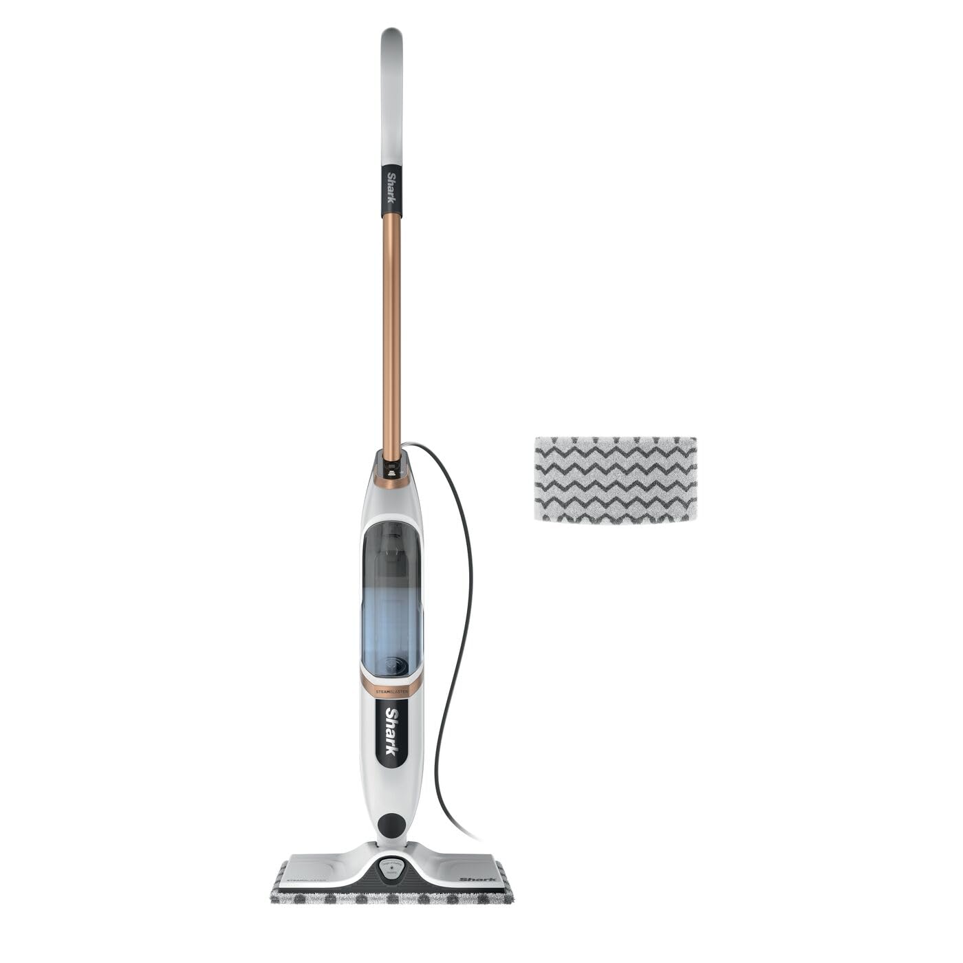 Shark SteamSpot with Steam Blaster Technology for Hard Floors, Lightweight steam mop Chemical-Free Cleaning, Removable water tank, Inc. 2x