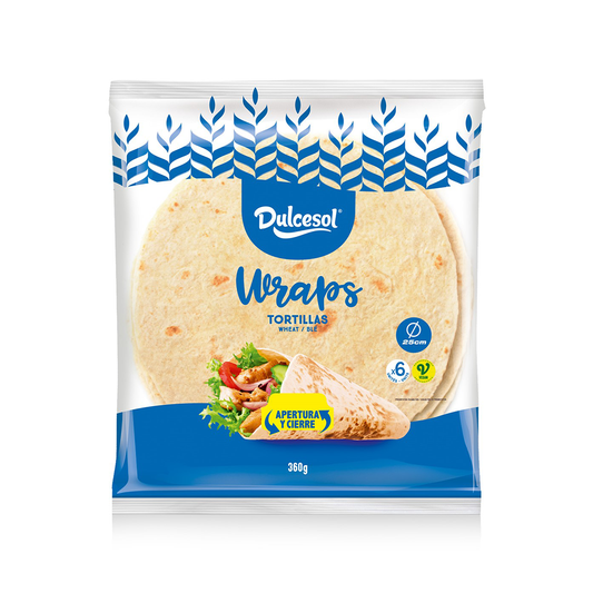 13 x Dulcesol Tortilla Wraps Large 6pk - 360