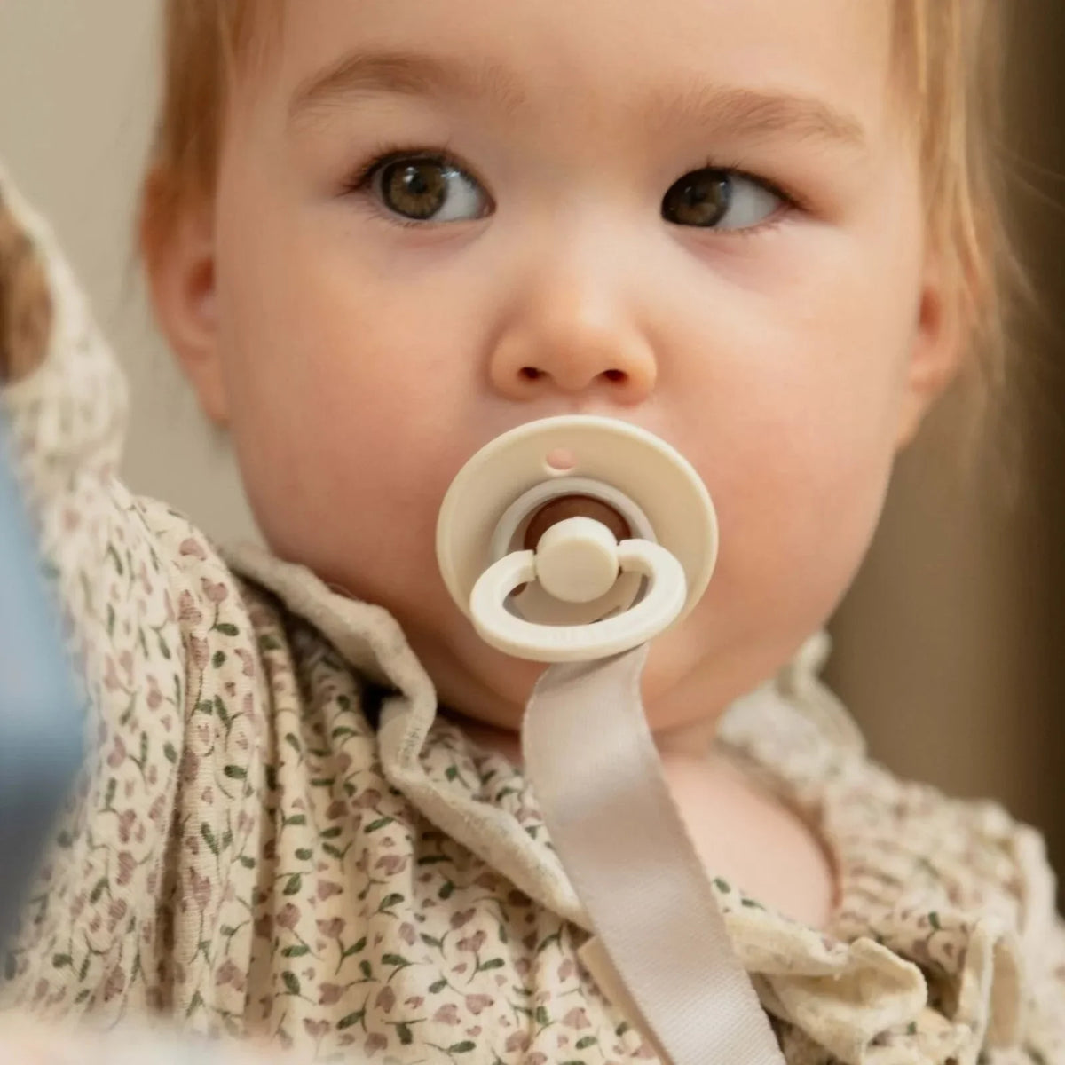 BIBS Soother Clip Ribbon - Sand