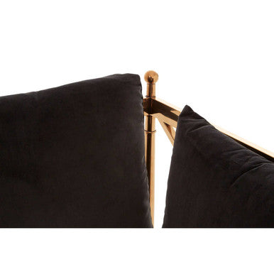 3 Seater Rose Gold Lattice Arms Sofa, Novo