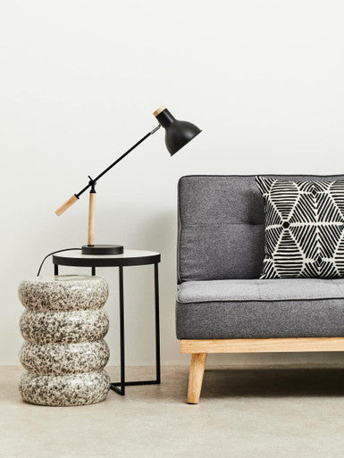 Shalimar Black Cross Base Side Table
