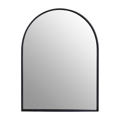 Trento Black Frame Arch Wall Mirror