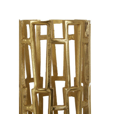 Delphi Large Candle Holder in Gold Finish