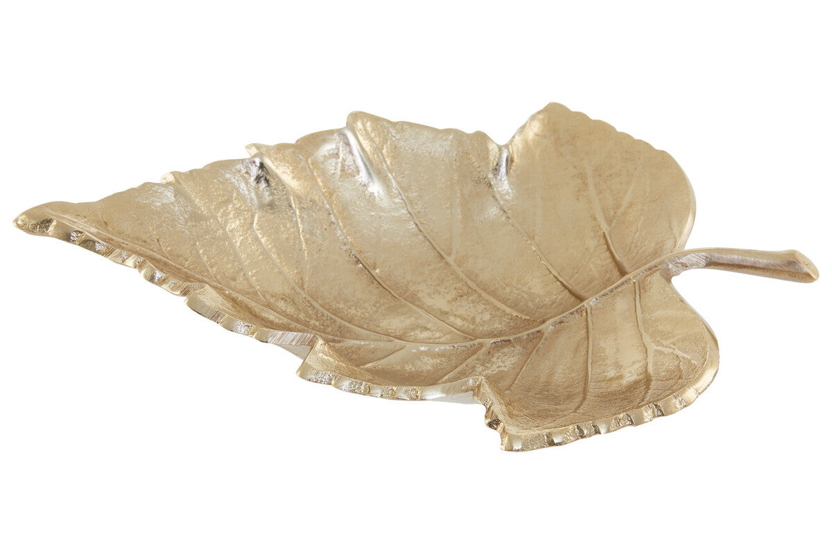 Gold Finish Leaf Dish | Prato