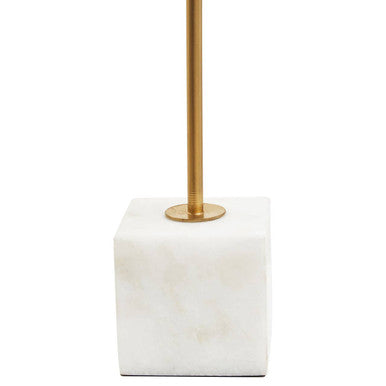 Gold Dandelion Sculpture on White Marble Base | Evra