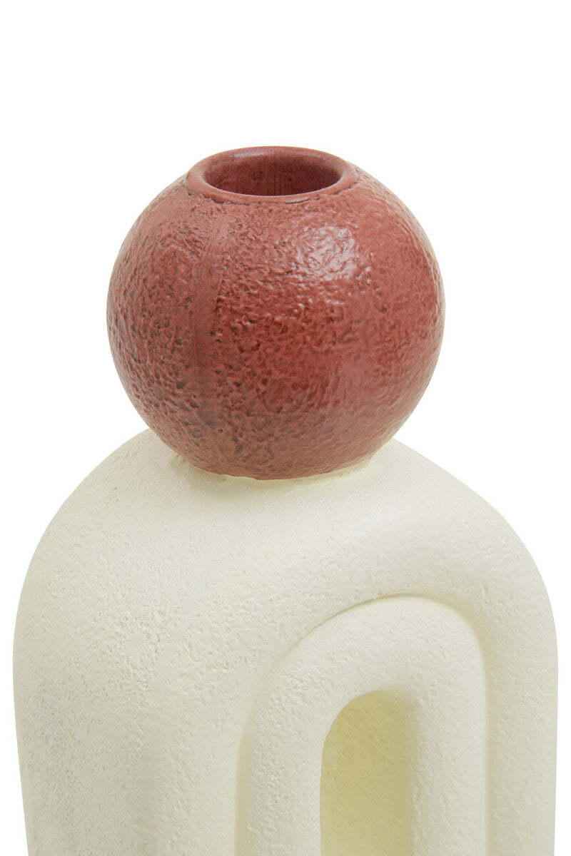 Candle Holder with Cream Base | Utica