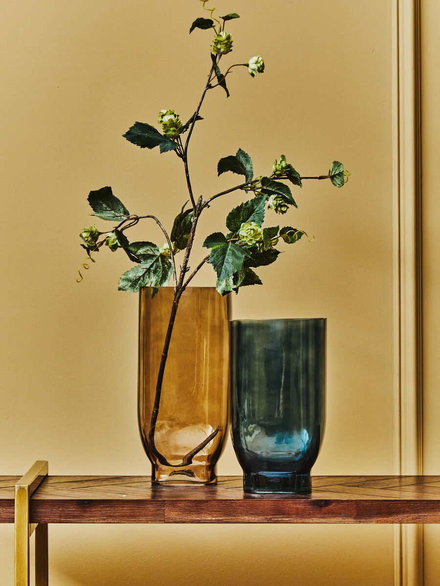 Emer Small Blue Glass Vase