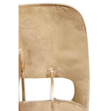 Prato Gold Finish Abstract Sculpture