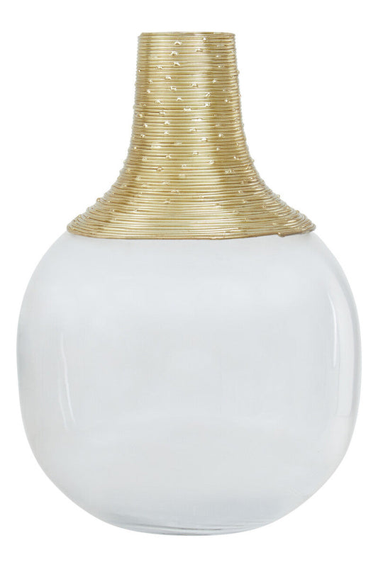 Glass and Gold Small Vase | Glynn
