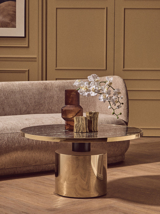 Set Of Two Gold Tealight Holders | Akola