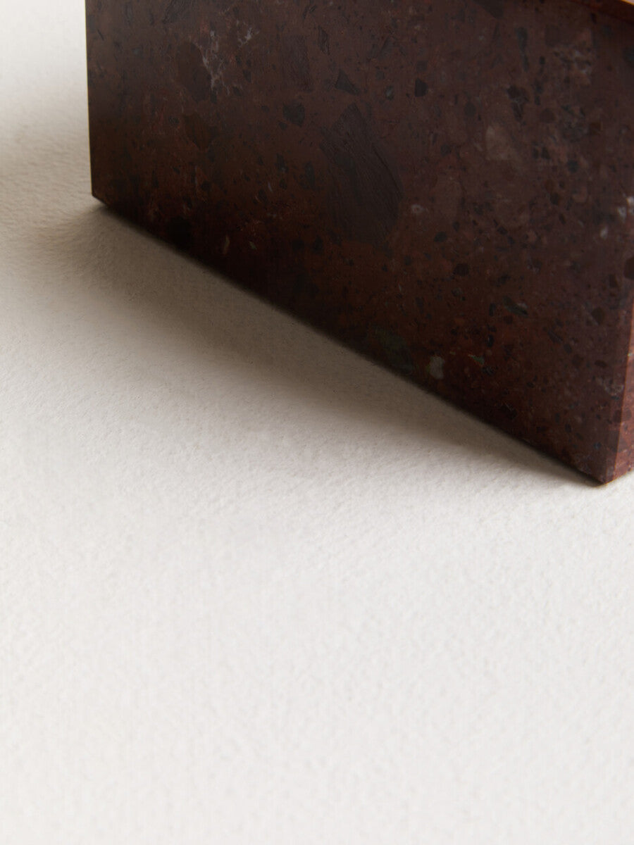 Square Red Marble Bowl | Salmo