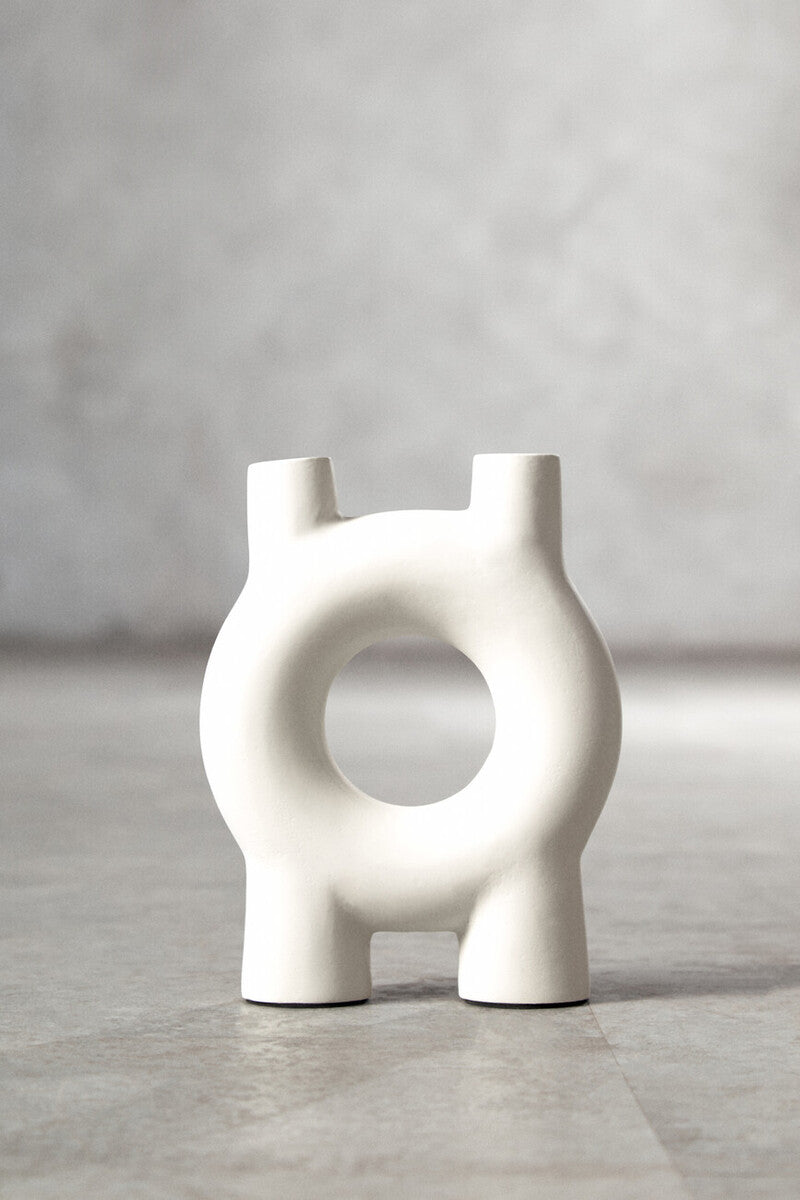 Small Cream Candle Holder | Hapax