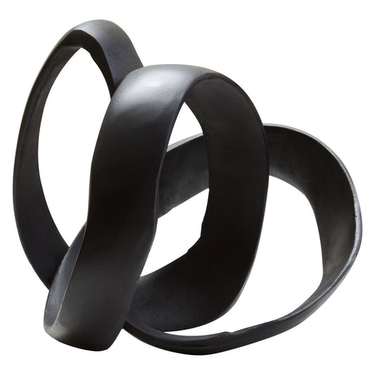 Matt Black Nickel Finish Knot Sculpture | Prato
