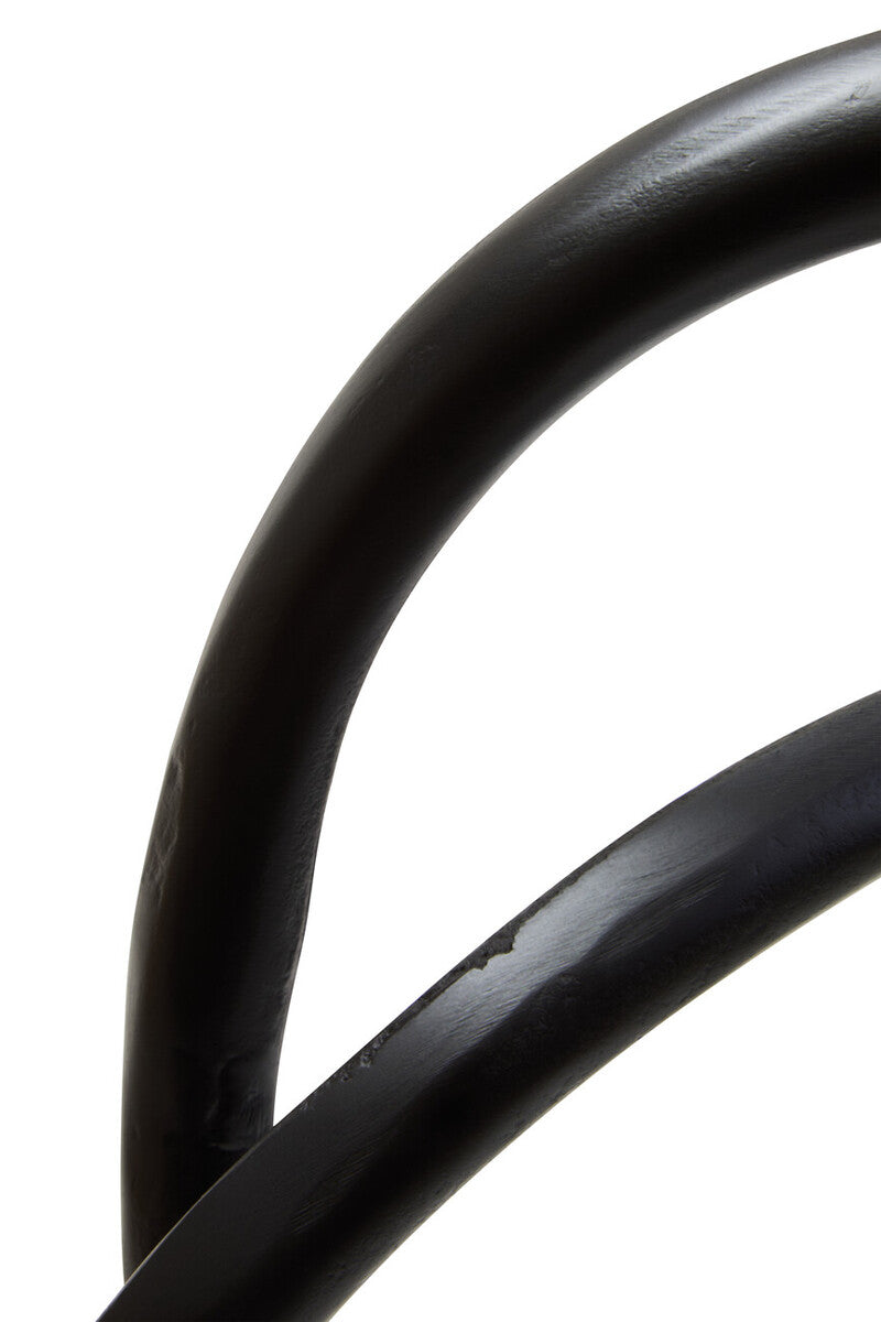 Prato Matte Black Nickel Finish Twist Sculpture