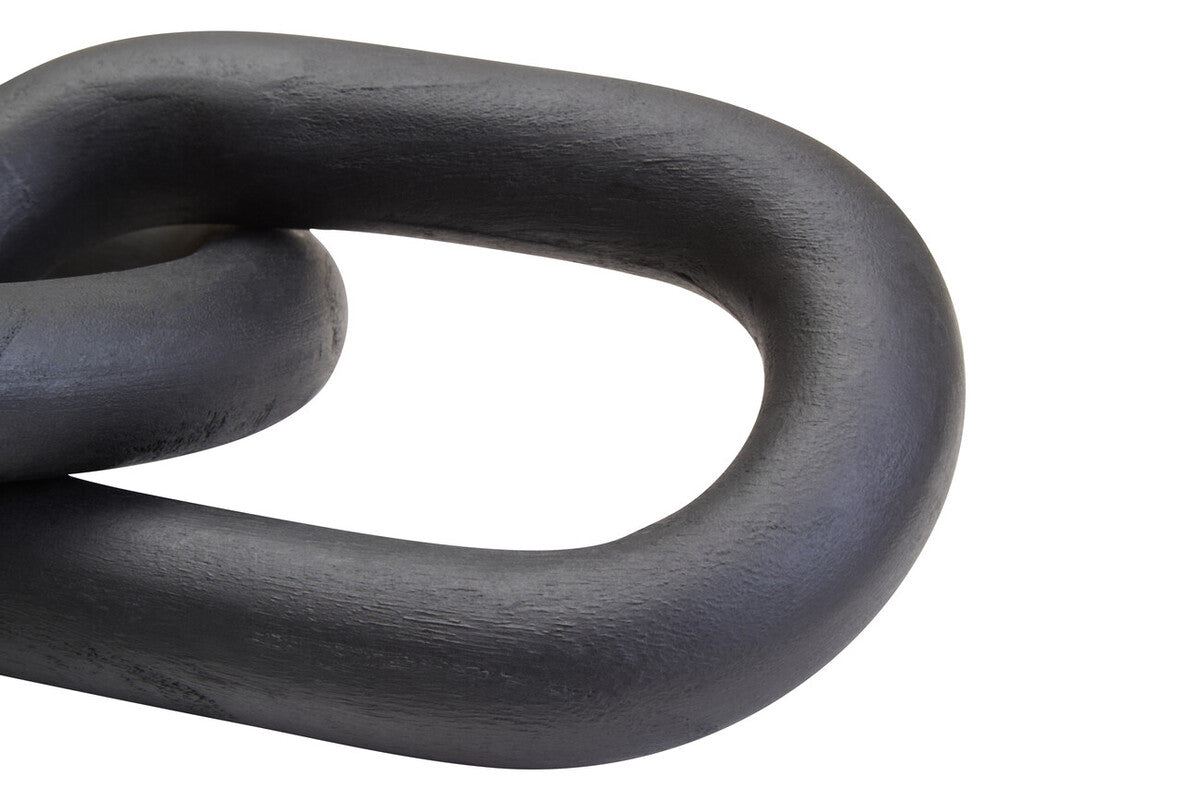 Cato Black Wood 2 Link Chain Decor