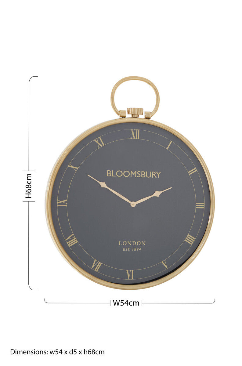Mateo Pocket Watch Design Large Wall Clock