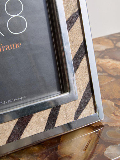 6in x 8in Zebra Design Photo Frame | Kensington Townhouse