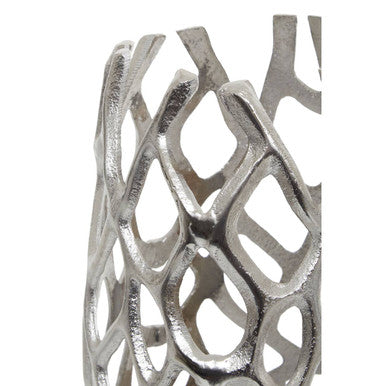 Prato Large Silver Finish Vase
