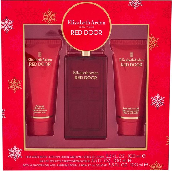 Elizabeth Arden Red Door Gift Set 100ml EDT + 100ml Shower Gel + 100ml Body Lotion