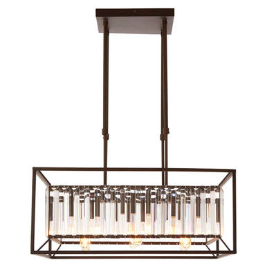 Akiko 6 Bulb Dark Bronze Ceiling Light