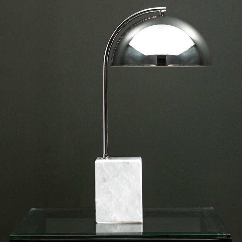 Table Lamp with Chrome Shade | Murdoch
