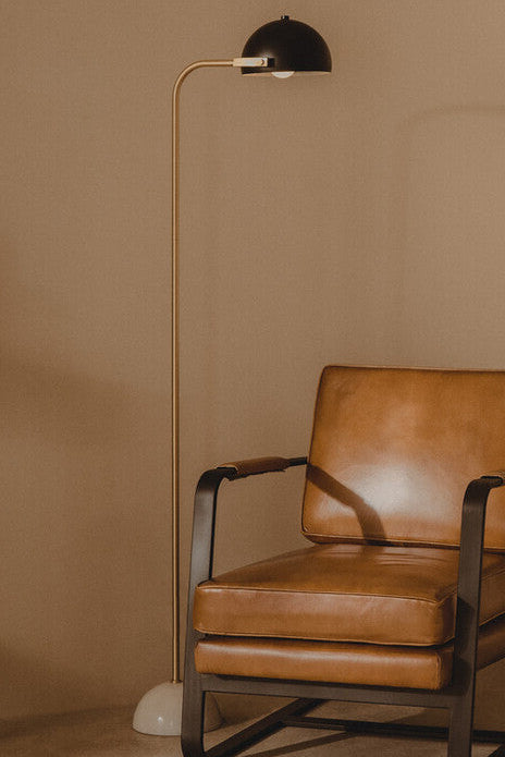 Floor Lamp with Black Shade | Murdoch