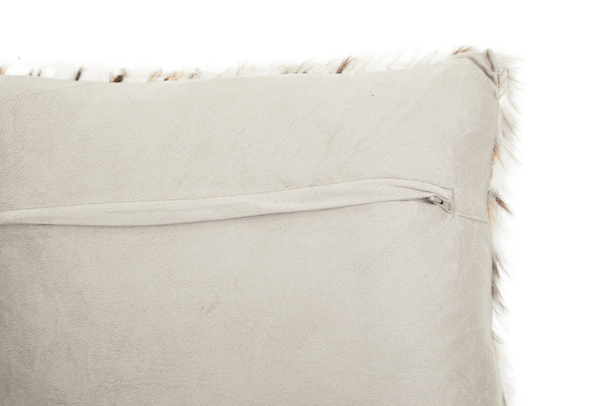 Bosie Lamina Animal Print Square Fur Cushion